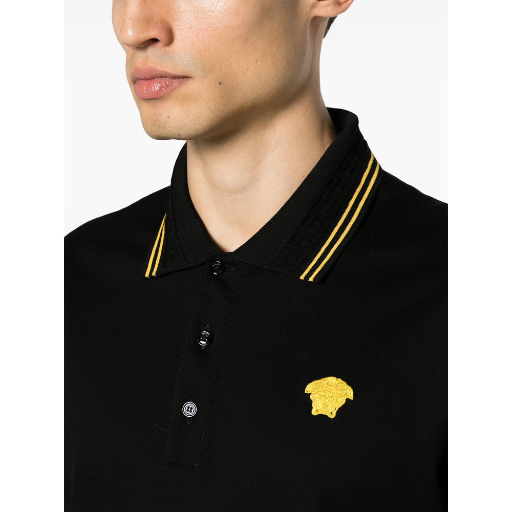 Versace Black Polo Shirts Men