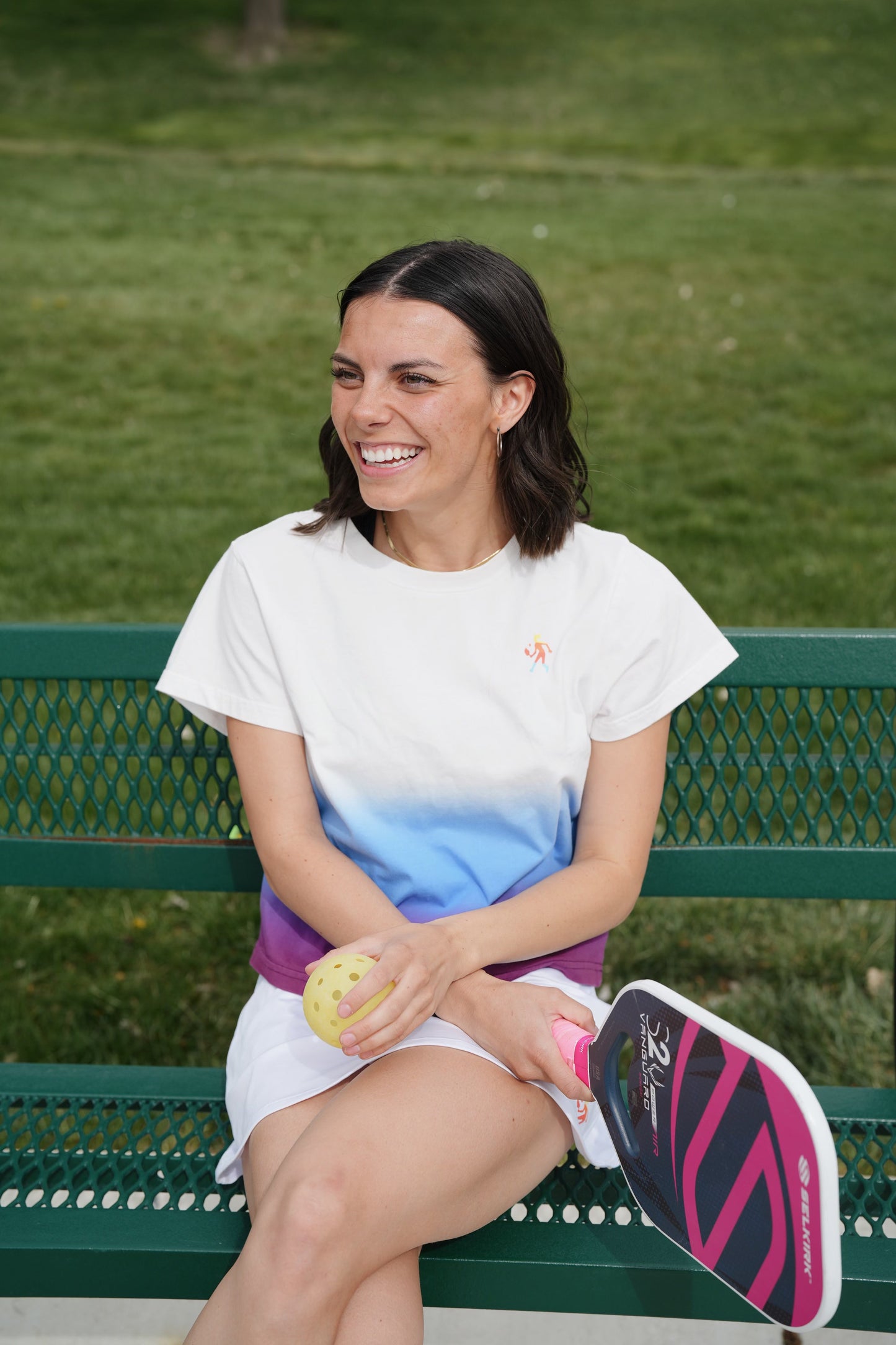 Women's Dip Dye Cotton Blend Tee