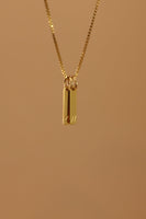 STAMPED INITIAL TAG CHARM