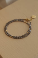 BLACK DIAMOND PETITE DOUBLE WRAP BRACELET