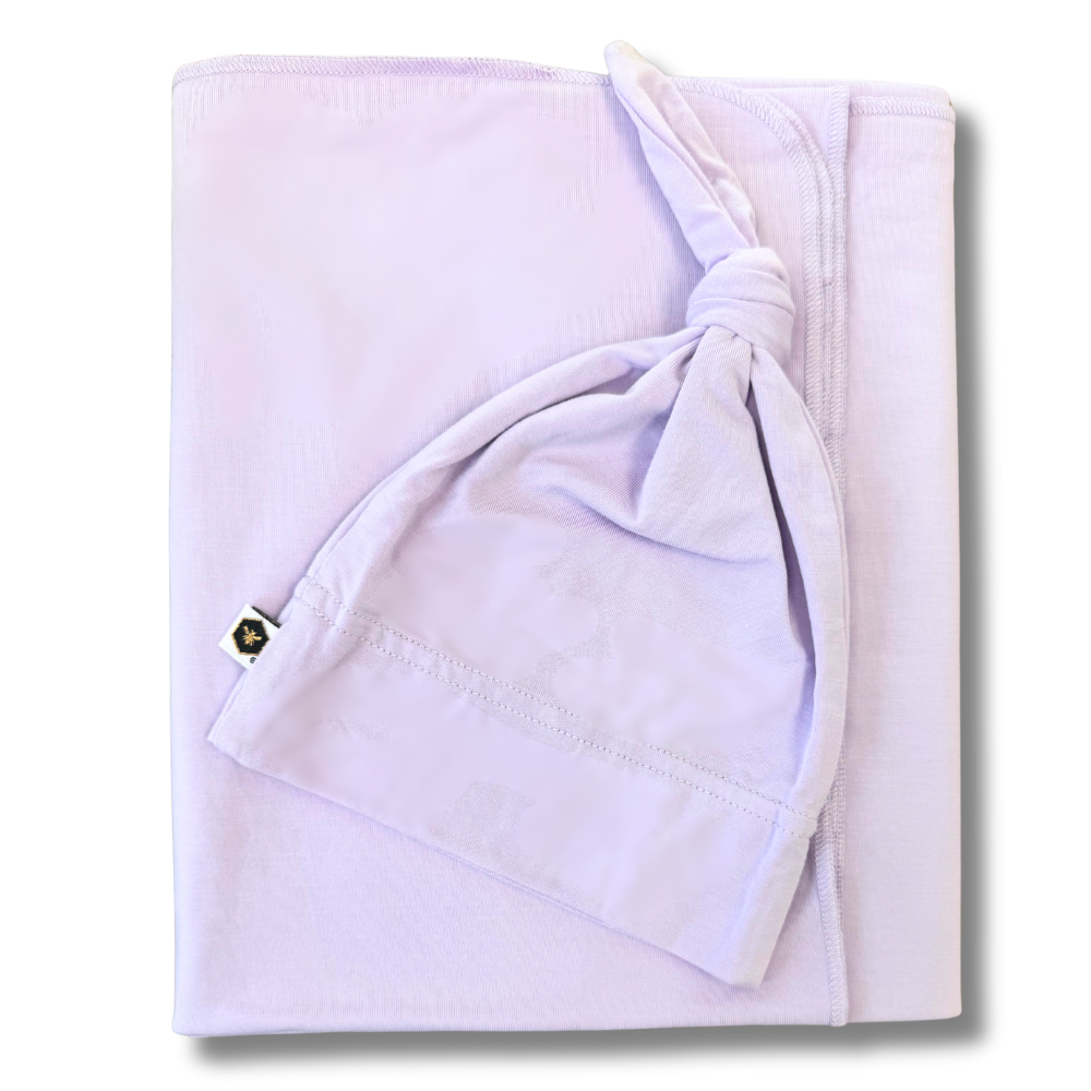 Bamboo Stretch Swaddle Set in Lilac
