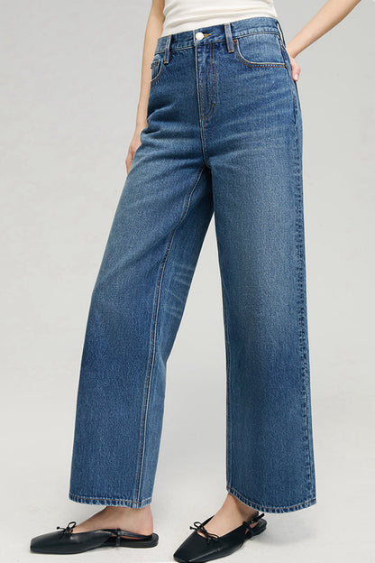 The Cityer Crop Wide Jeans HJ009