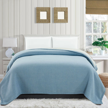 100% Merino Wool Reversible Blanket