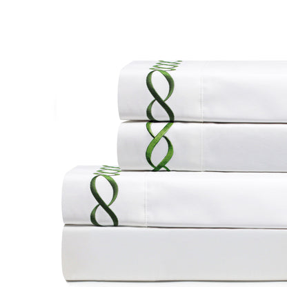 600 Thread Count Rope Embroidered Sheet Set