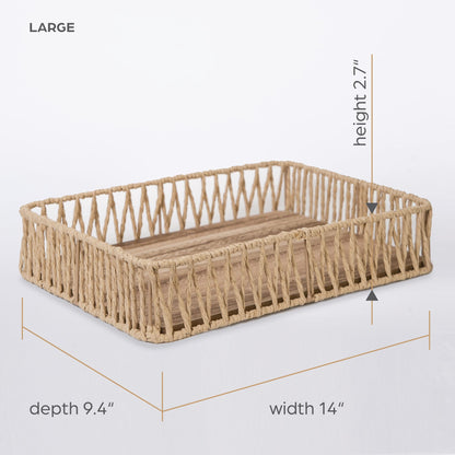 415 - Wooden Rope Tray