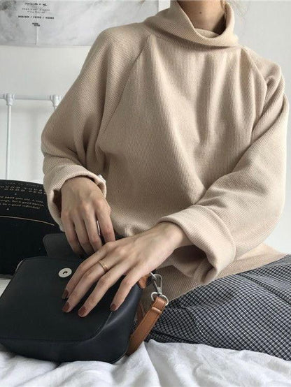 Simple Stand Collar Cotton Base Shirt