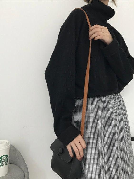 Simple Stand Collar Cotton Base Shirt