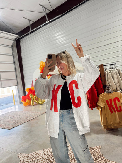 KC Cardigan/Crewneck