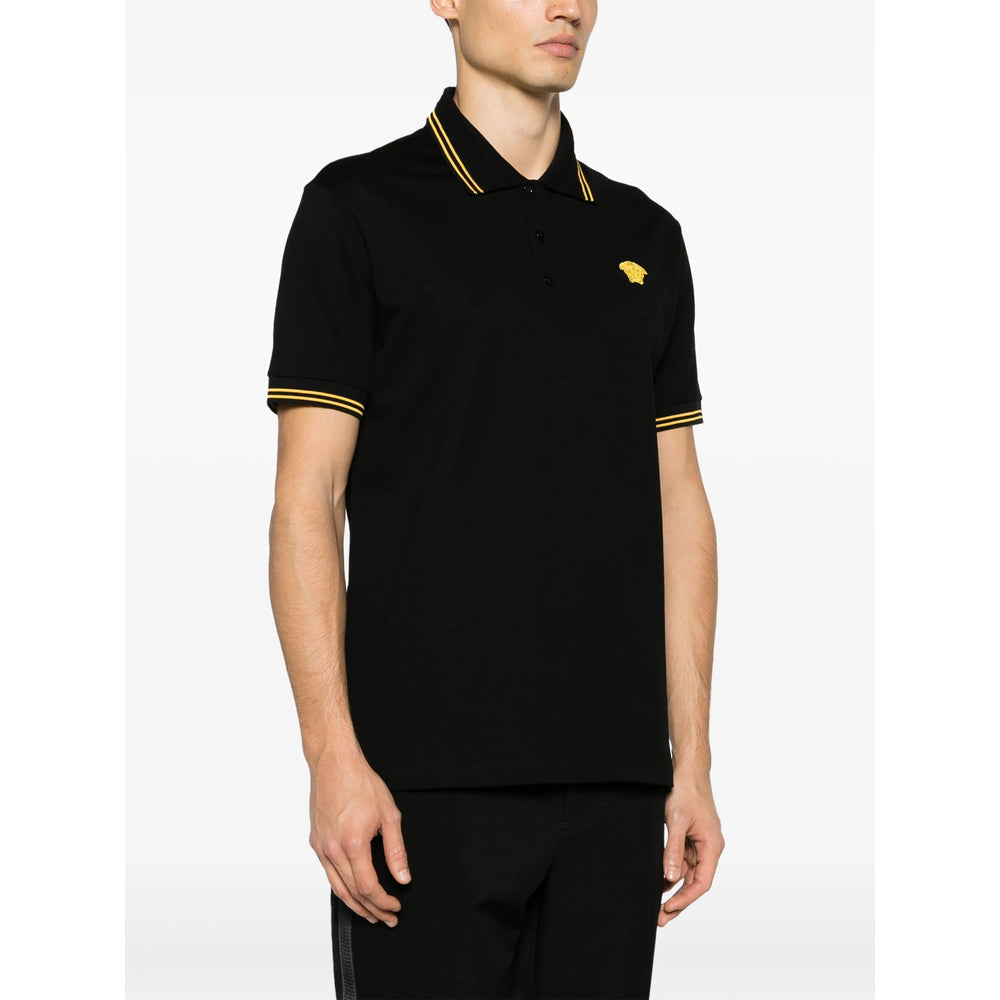 Versace Black Polo Shirts Men