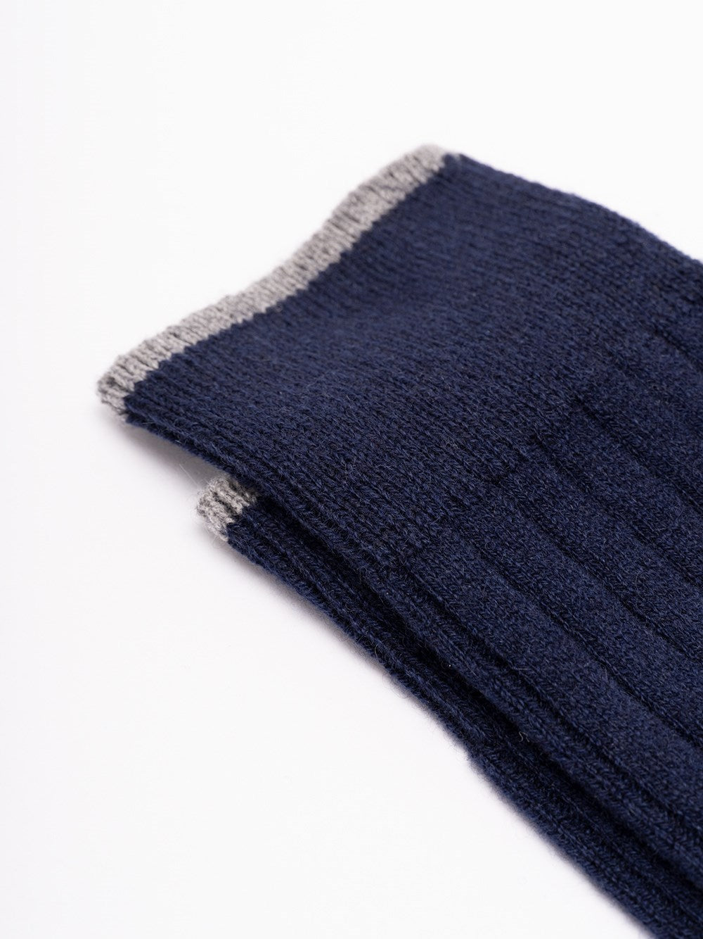 Brunello Cucinelli Men Rib Knit Cashmere Socks