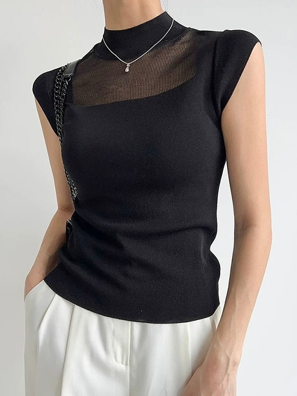 Ice Silk Knitted Vest Top