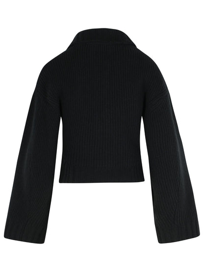 The Attico Black Wool And Cashmere Sweater Women