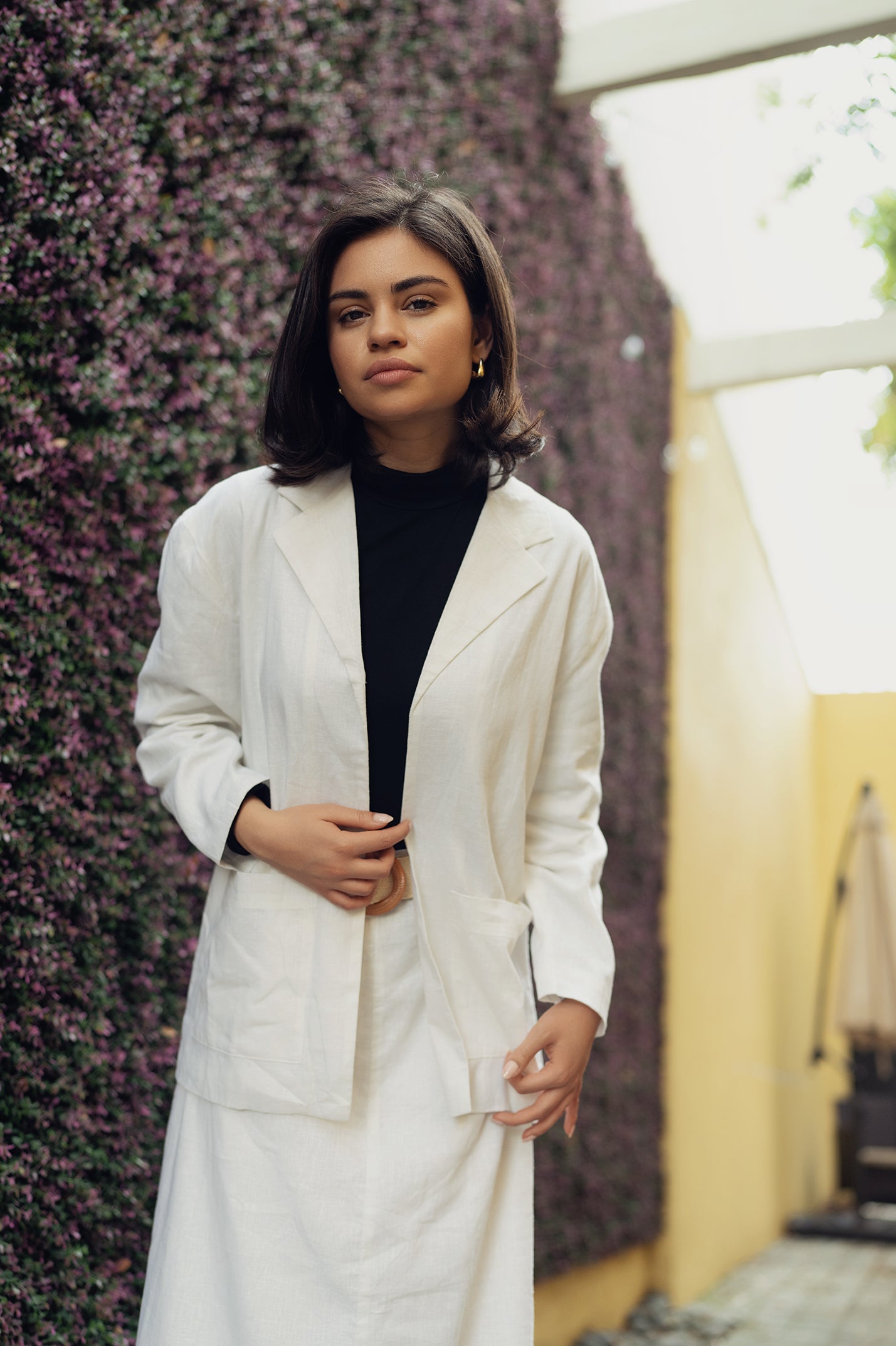 LINA BLAZER IN IVORY