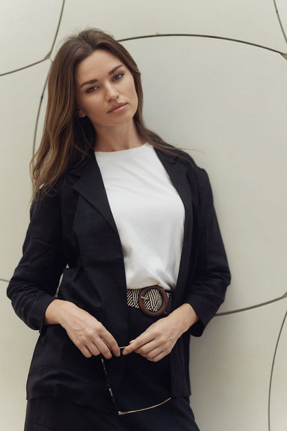 LINA BLAZER IN IVORY