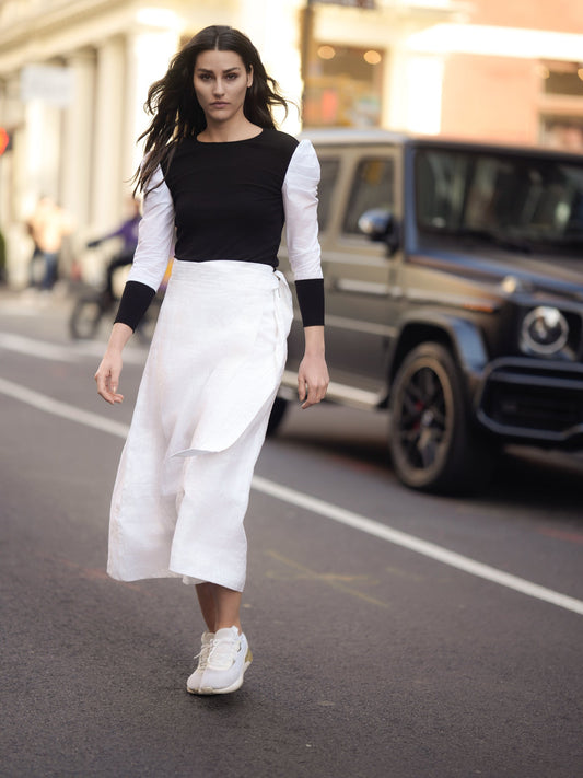 RIBBED/COTTON T-SHIRT