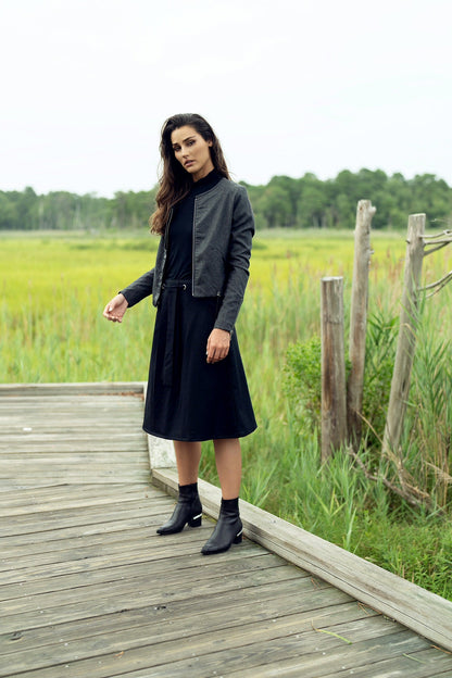 WOOL & LEATHER JACKET