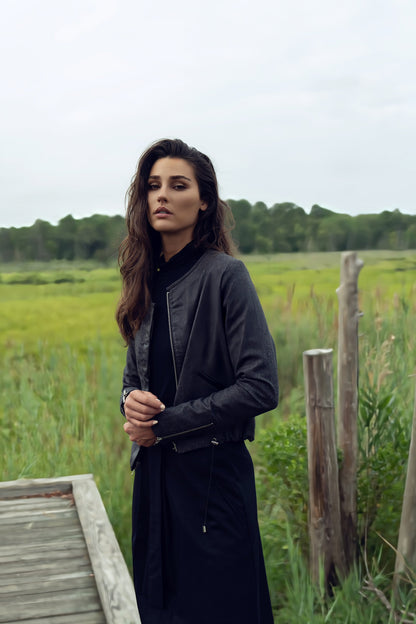 WOOL & LEATHER JACKET