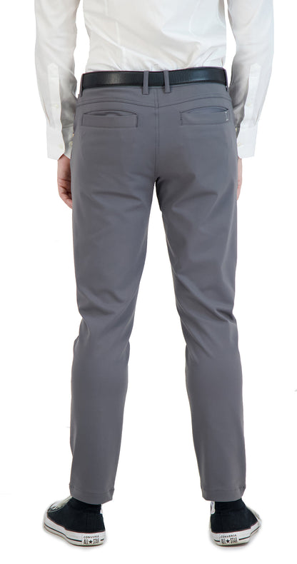 All Day, Everyday Super - Stretch Men's Pants - Business Casual - Grey - Performance Collection