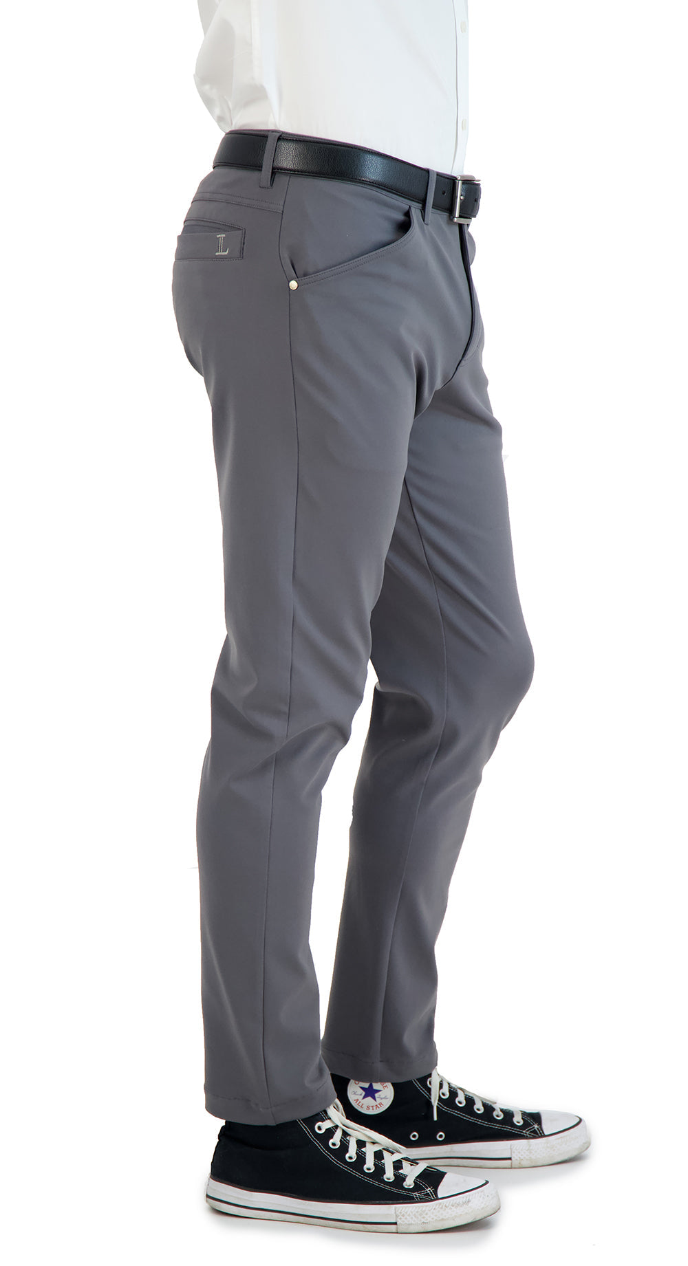 All Day, Everyday Super - Stretch Men's Pants - Business Casual - Grey - Performance Collection