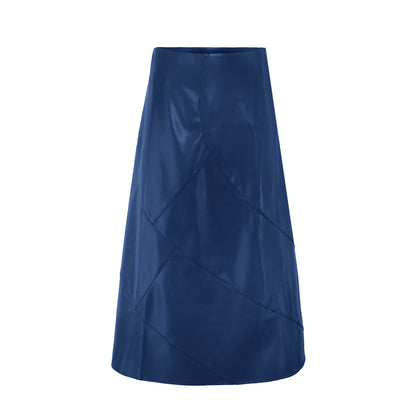 LEATHER SEAM SKIRT