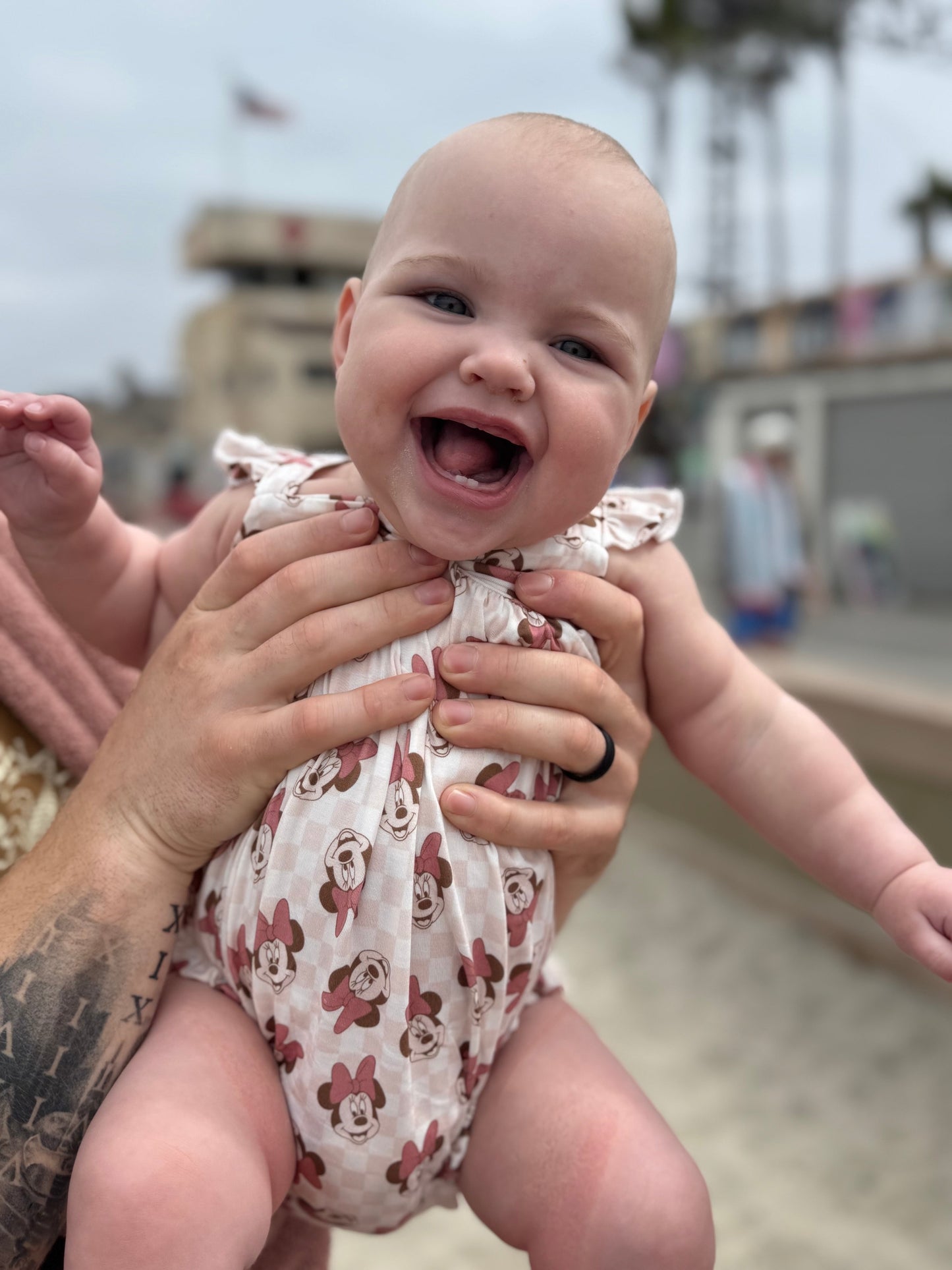 Vintage Minnie bubble romper