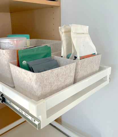 The Sculpted Bin - Petite with Lid | Set of 3