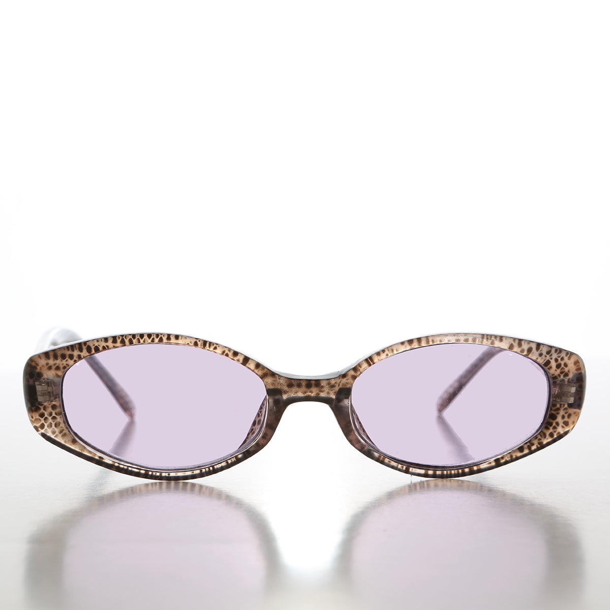 90s Oval Sunglasses with Light Tinted Lenses - Helena