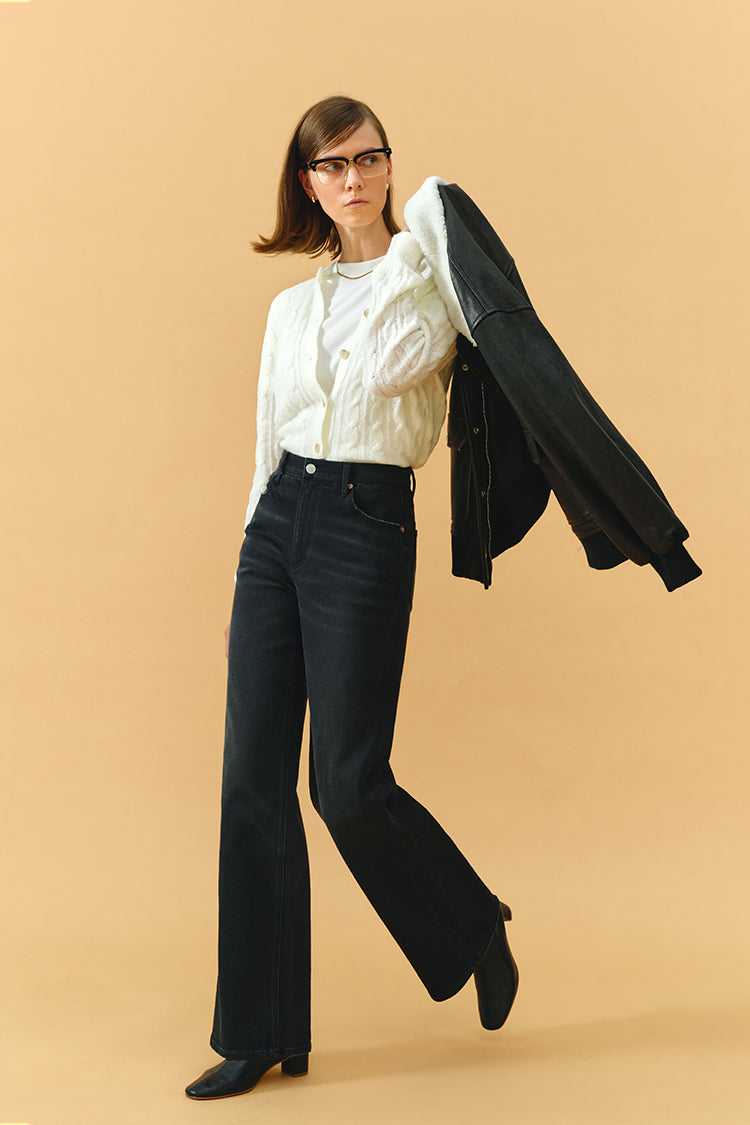 Angeles High Rise Baggy Jeans HJ103