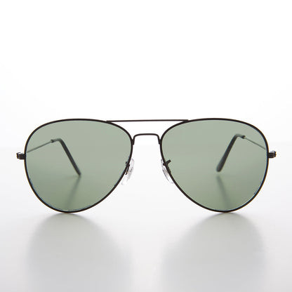 Original Vintage Metal Aviator Sunglass with Glass Lens - Hughes