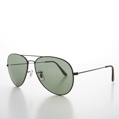 Original Vintage Metal Aviator Sunglass with Glass Lens - Hughes