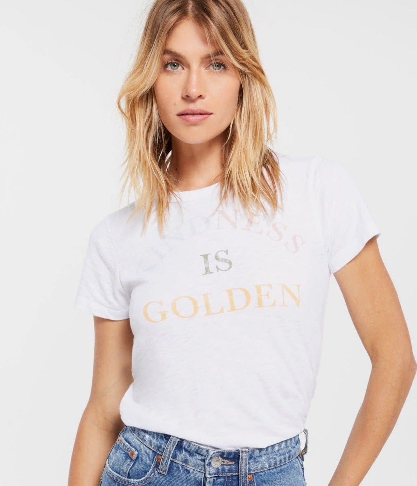 Z Supply - White Kindness is Golden Tee Shirt