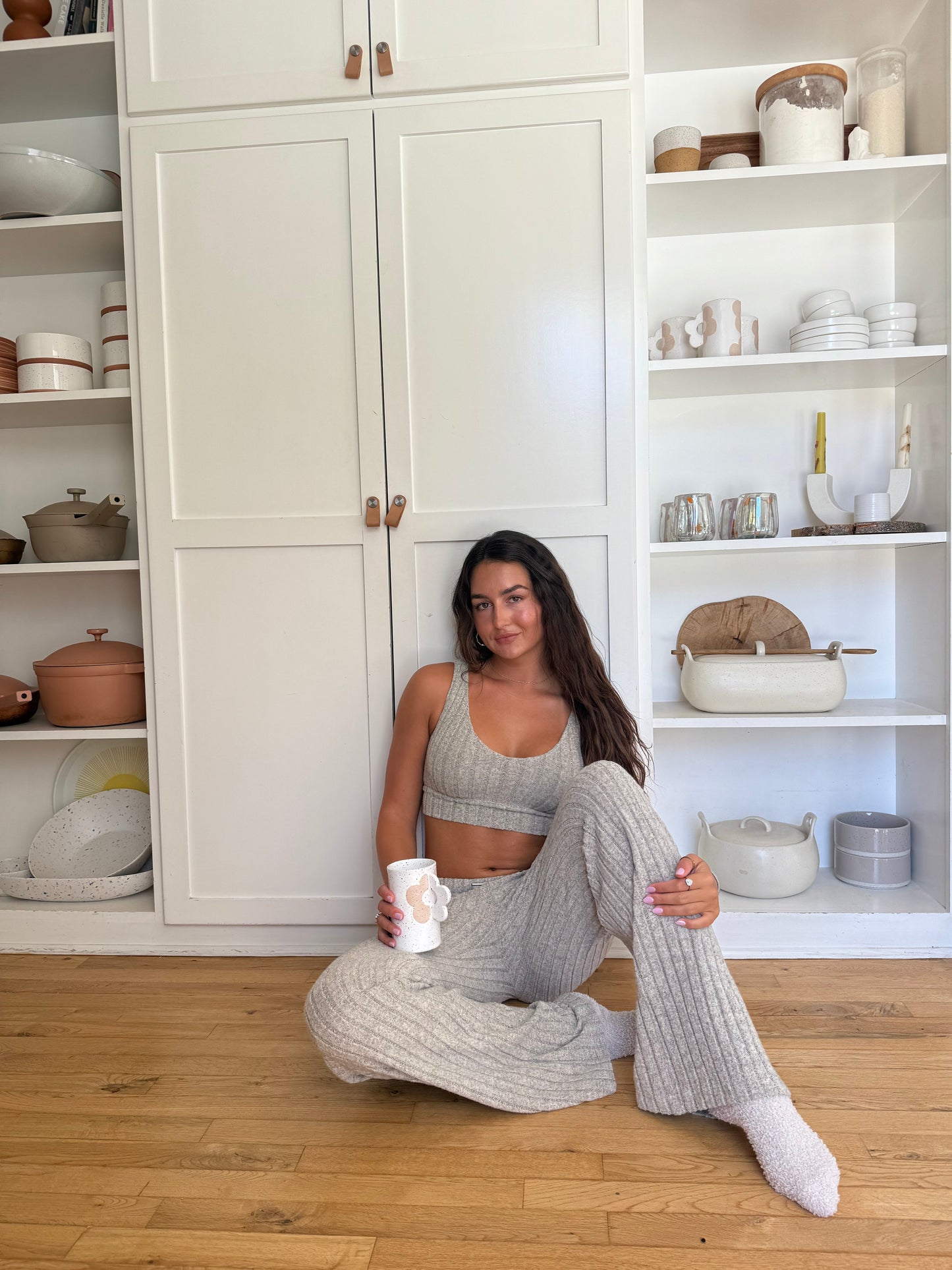 Mai Wide Leg Pant - Oatmeal