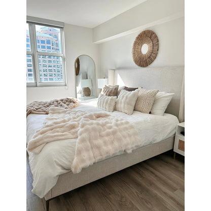 Erie Faux Fur Lumbar Pillow Cover