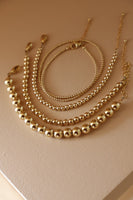 GOLD FILLED BEADED BRACELETS