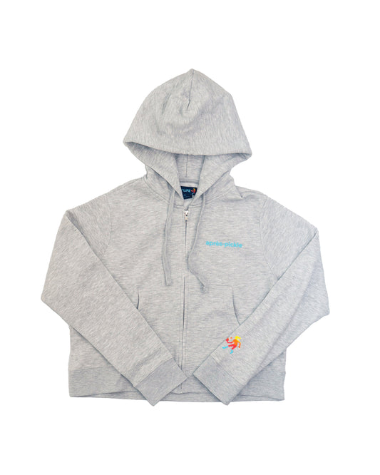 Women's après-pickle Crop Fit Full Zip Hoodie
