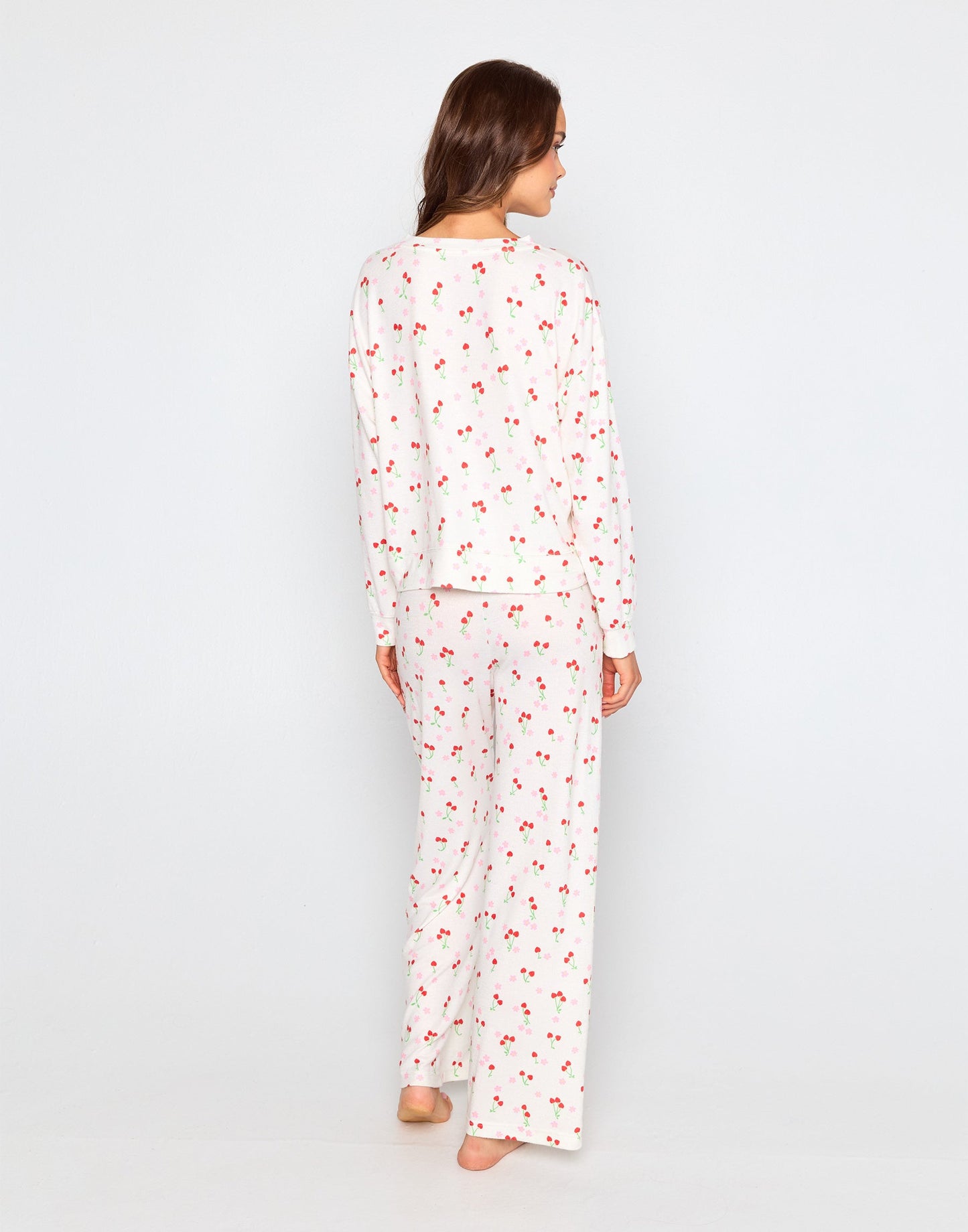 Mai Wide Leg Pant - Cherry Crush