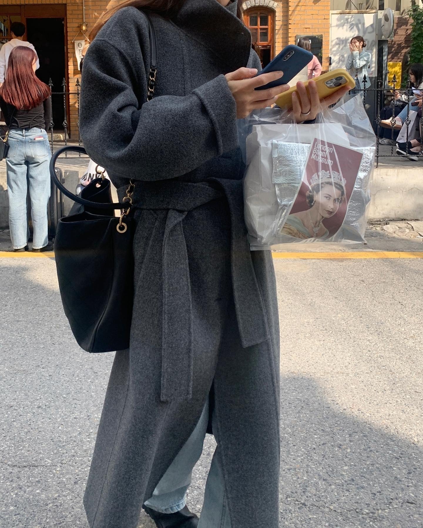 Retro Stand-up Collar Single-breasted Wool Coat