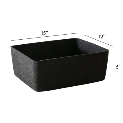 The Sculpted Bin - Large with Lid | Set of 3