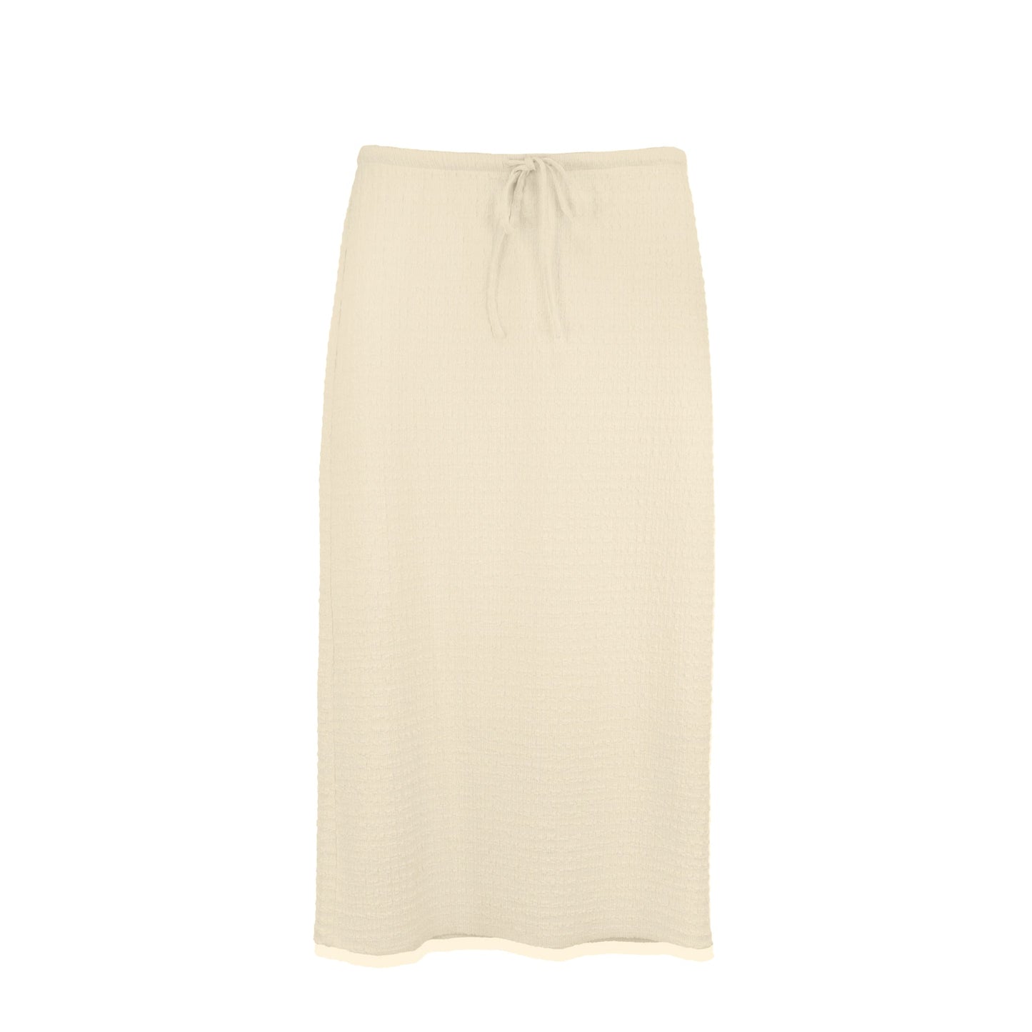 CRINKLE CREAM SKIRT