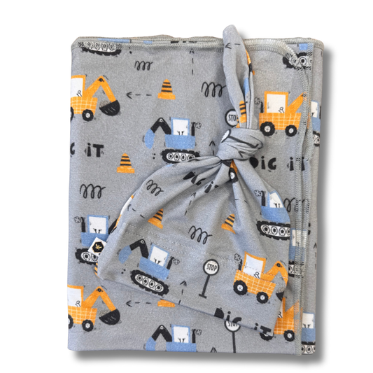 Bamboo Stretch Swaddle Set in Dig It