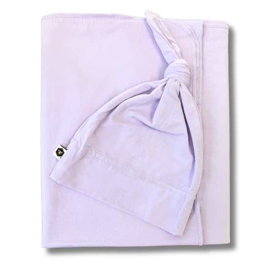 Bamboo Stretch Swaddle Set in Lilac