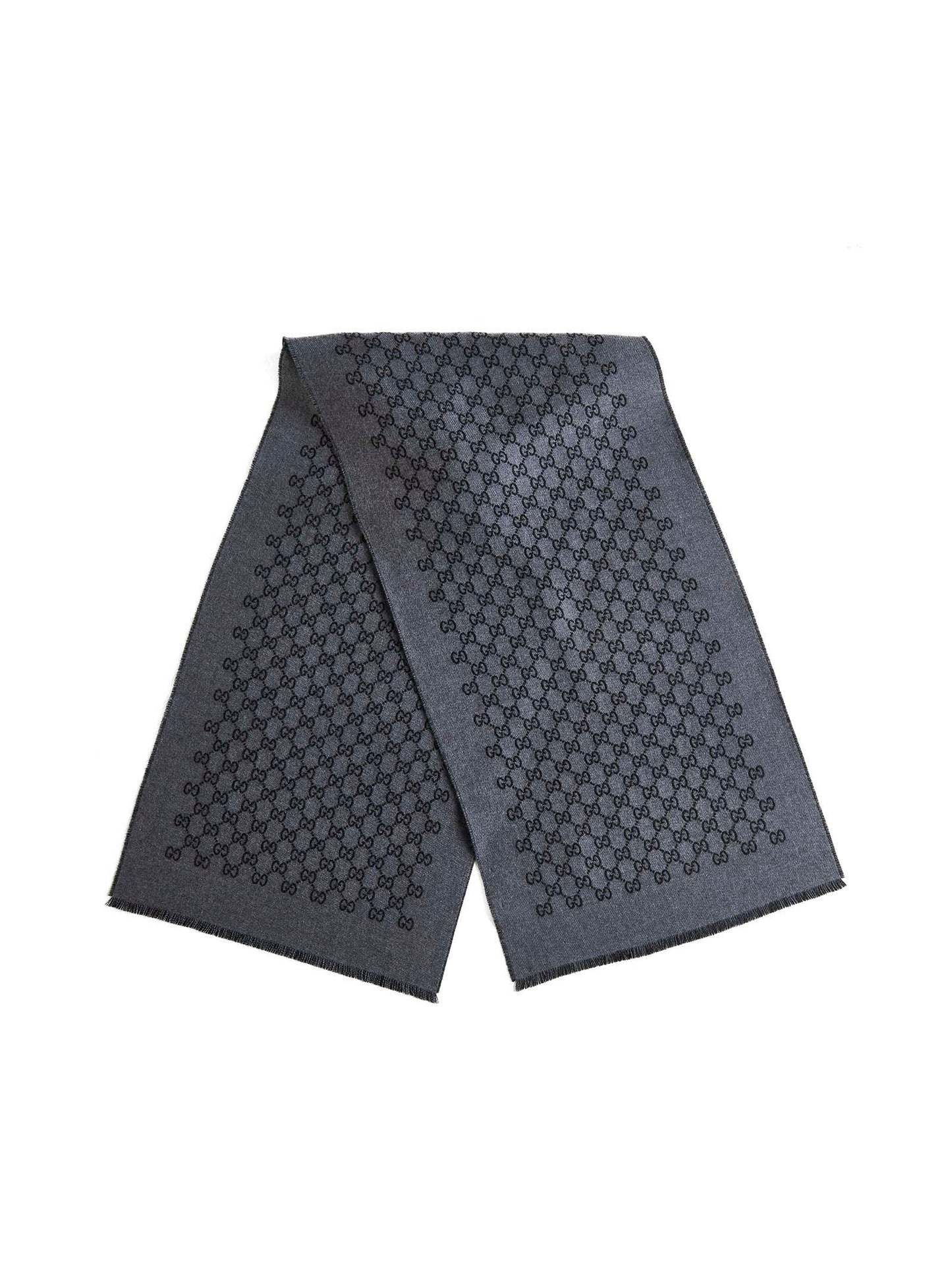 Gucci Men's Gg Jacquard Wool Scarf