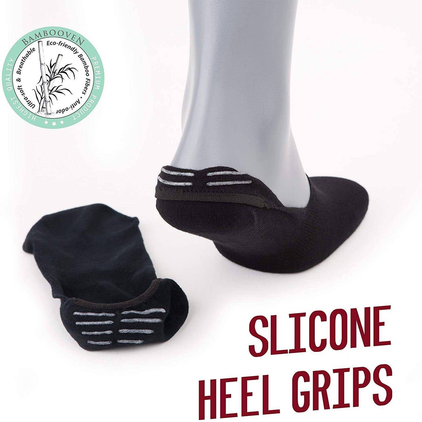 Women’s Bamboo No-Show Socks 6-Pack | Invisible, Breathable, Moisture-Wicking Socks - 612