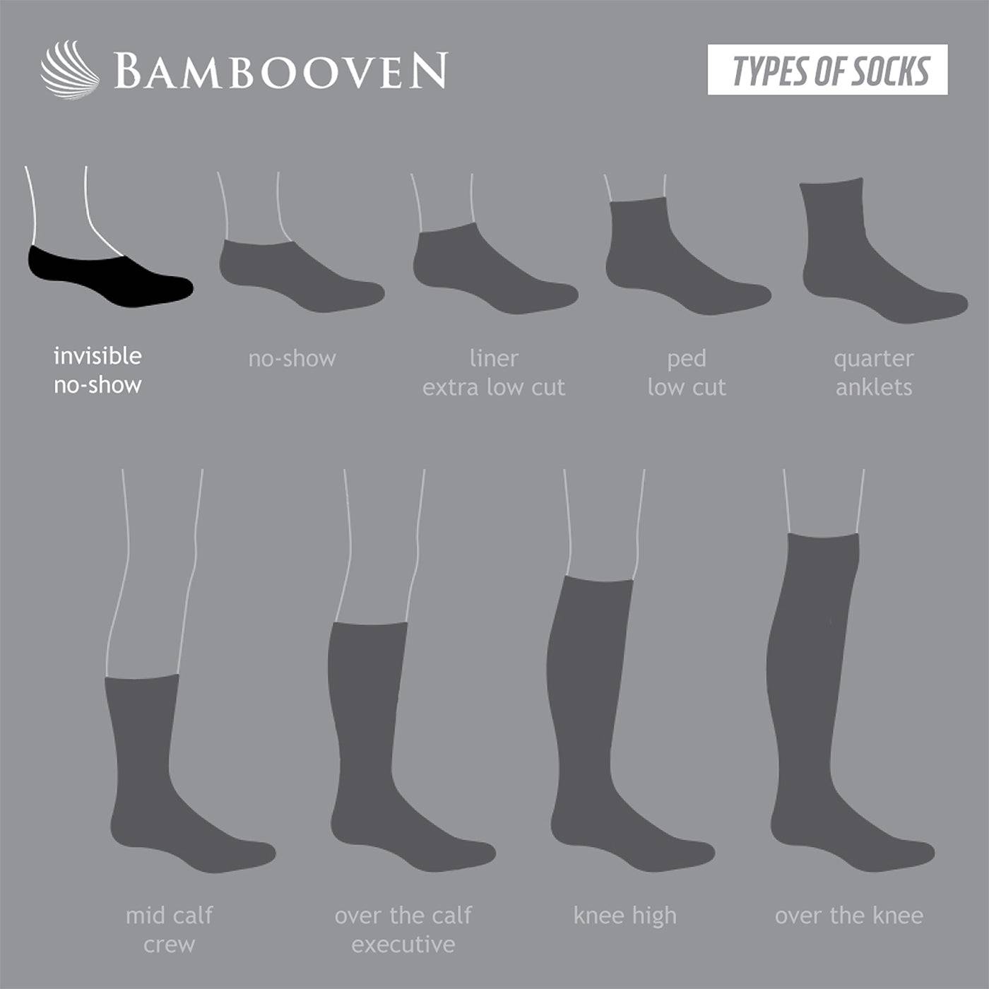 Women’s Bamboo No-Show Socks 6-Pack | Invisible, Breathable, Moisture-Wicking Socks - 612