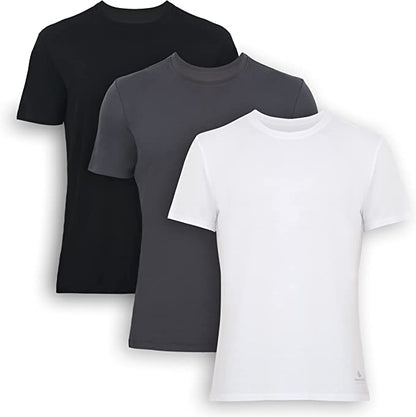 Men's Bamboo Crew Neck Undershirts (3-Pack)