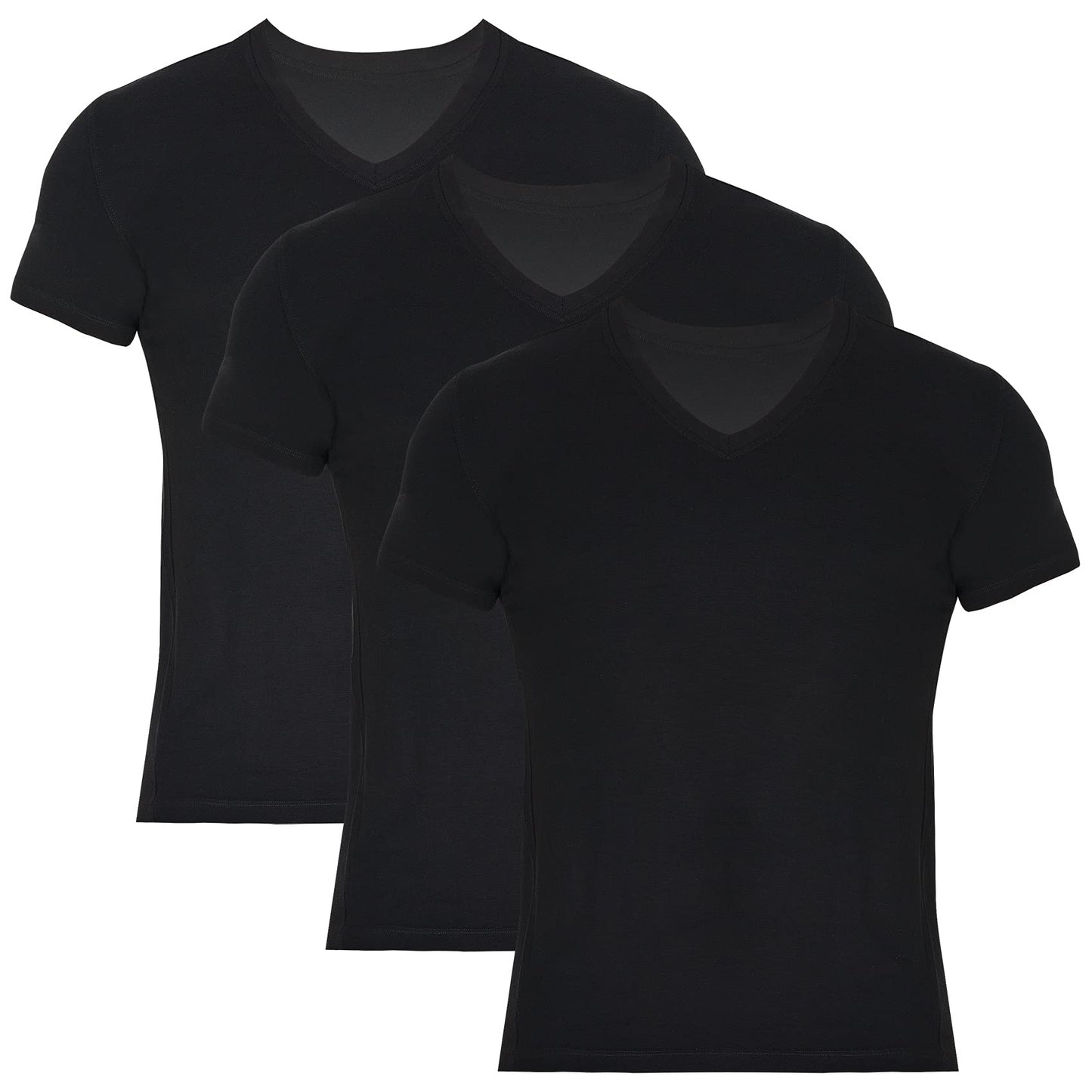 Men's Bamboo V-Neck Undershirt (3 Pack)