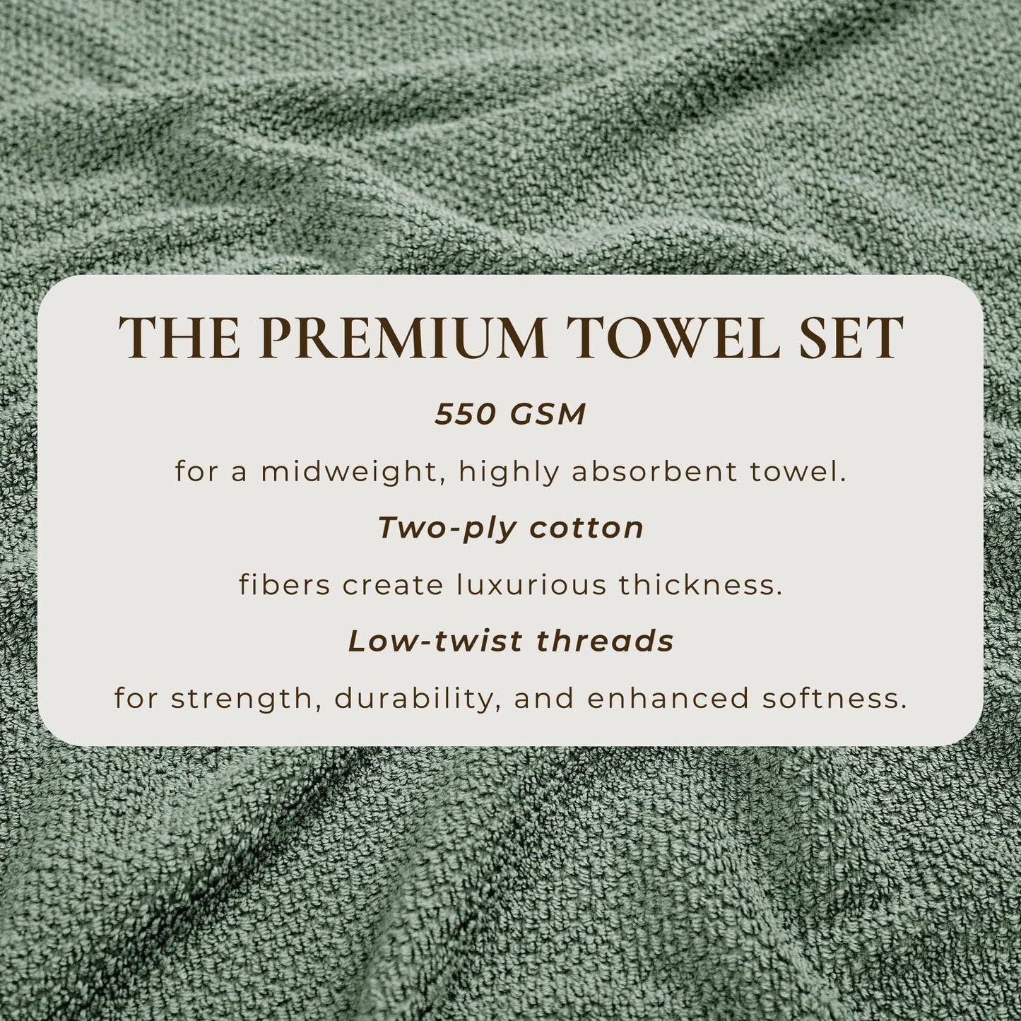 Cotton Textured Bath Towel Set - Acacia Collection