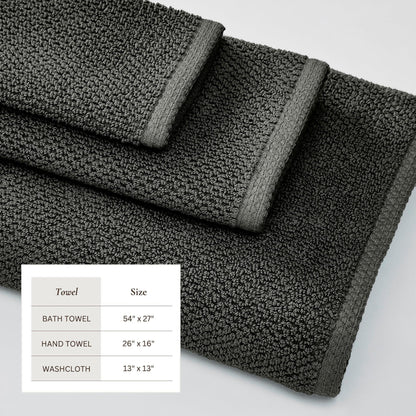 Cotton Textured Bath Towel Set - Acacia Collection