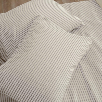 Striped Microfiber Sheet Set - Evette Collection