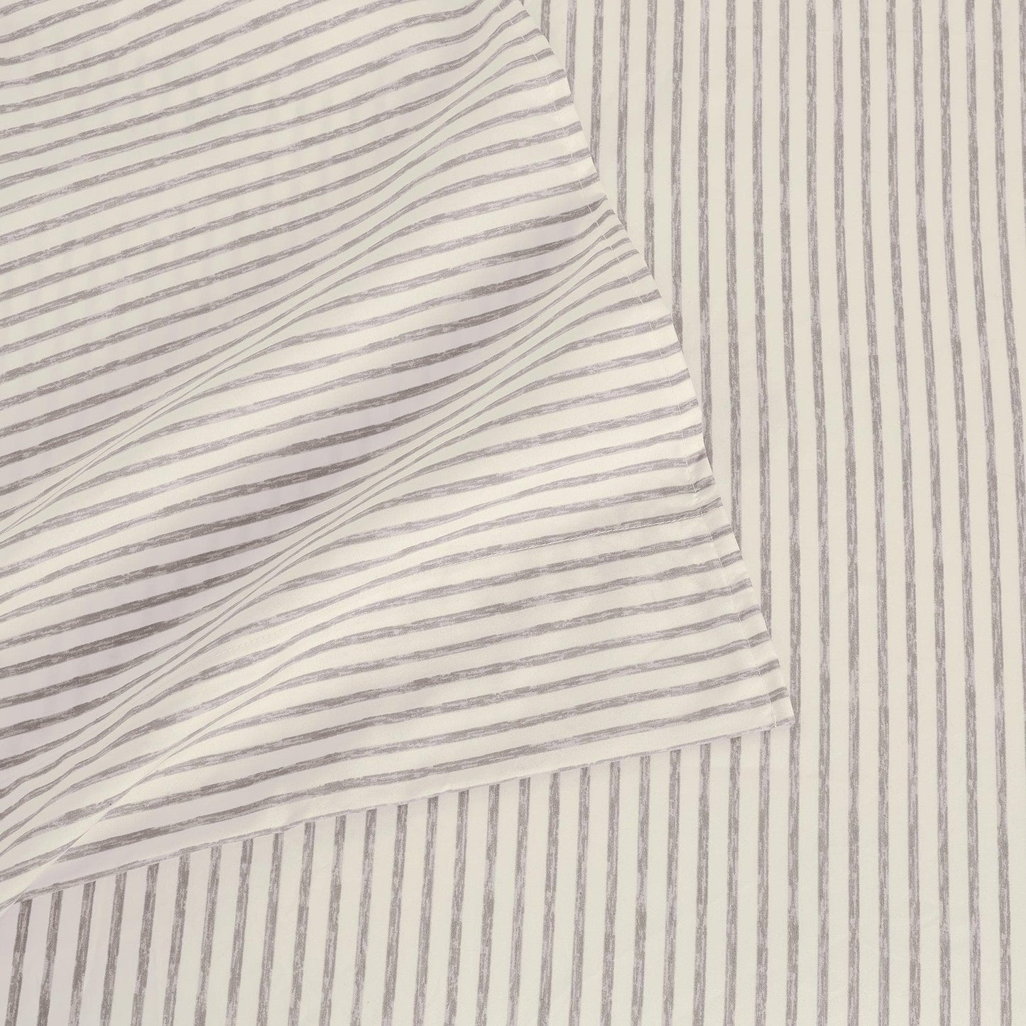 Striped Microfiber Sheet Set - Evette Collection